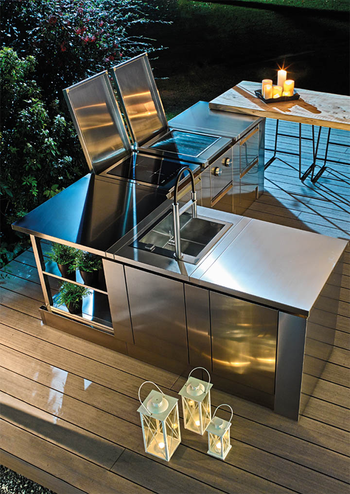 Modular Outdoor Kitchen Luxury, Prefab Outdoor Kitchen Cabinets