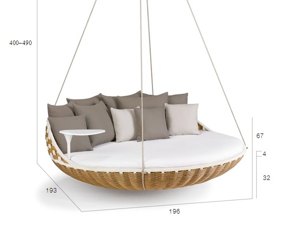 dedon hanging lounger price