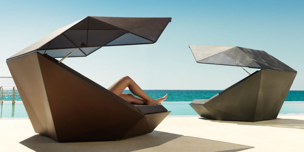 Luxury Faz Daybed With Hinged Canopy By Vondom, Affordable Designer ...